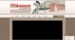 Desktop Screenshot of mahaviraluminium.com