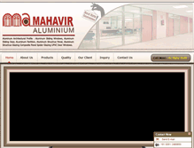 Tablet Screenshot of mahaviraluminium.com